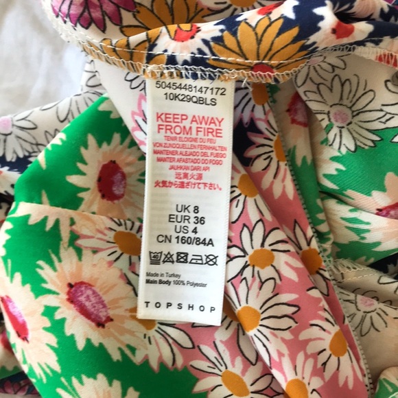 Floral Midi Dress with Open Back and slits - Picture 10 of 11